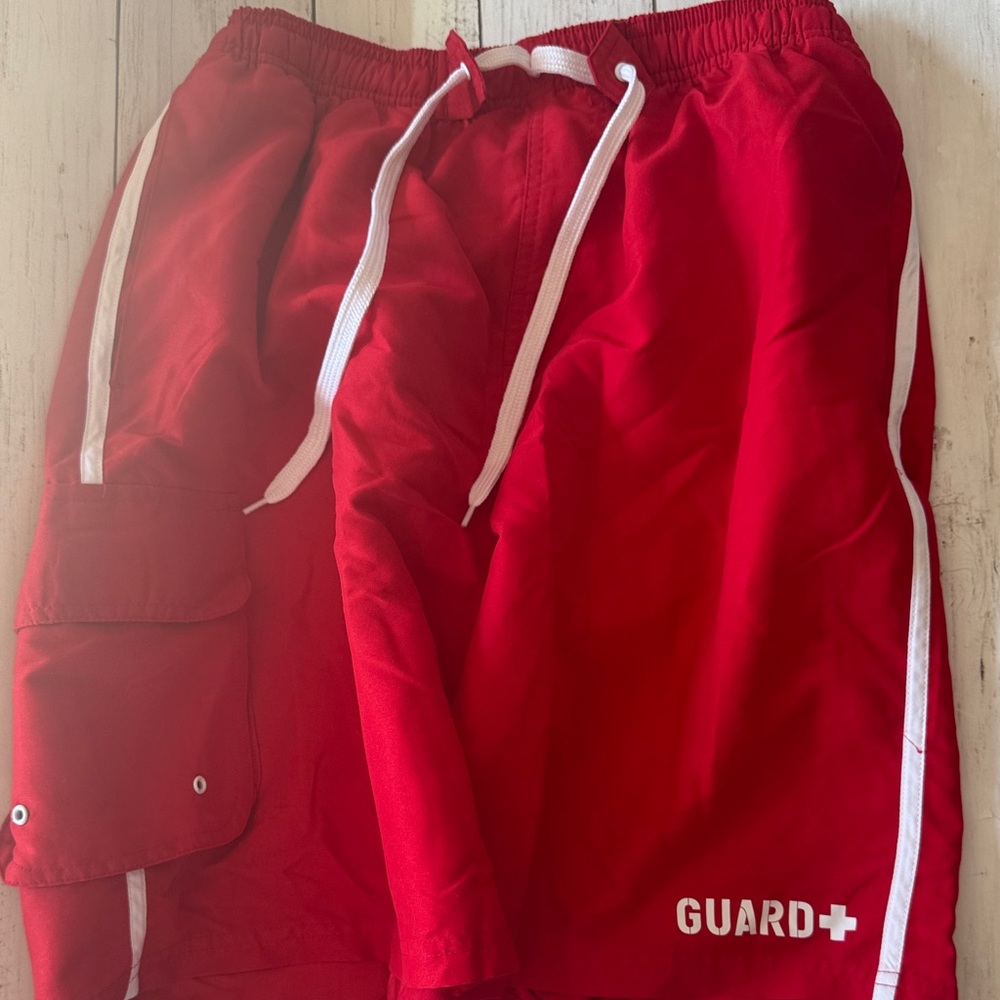 Guard Red Men's Swim Shorts